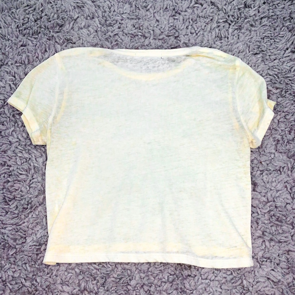 Yellow Crop Tee - Picture 3 of 3